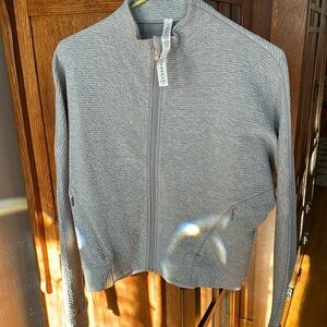 NWOT gray lululemon zip up